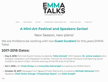 Tablet Screenshot of emmatalks.org